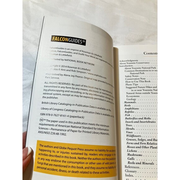 Falcon Pocket Guide Nature Guide to Yosemite National Park - Simpson - Paperback - Picture 3 of 4